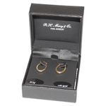 R.H. Macy's & Co. 10k Solid Gold Mini Hoops NWT Photo 1