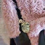 Betsey Johnson plush foxy backpack "Luv Betsy" blush rose pink mauve Photo 8