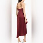 Significant Other | Revolve Elise Formal Wine Red Ruffle Satin Midi Dress 4 Photo 6