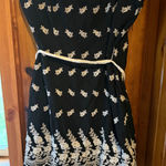 Torrid  Black White Floral Embroidered Strapless Party Dress Size 22‎ Photo 0