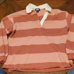 Lands' End Women's Long Sleeve Rugby Shirt Pink Photo 0