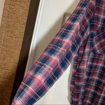Timing  Red/Blue Plaid Button Up Flannel Shirt size L Photo 6