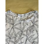 Cynthia Rowley 100% Cotton Top Size 2x Boat Neck Floral Outline Photo 3