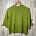 American Vintage Vintage 90s Onque Olive Green Button Cardigan Fashion Embroidered Womens Medium Photo 3