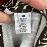 Croft & Barrow tribal print tankini, size 10, halter tie neck, ruched sides Photo 5