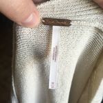 Free People  cream crisscross sweater tunic Photo 3