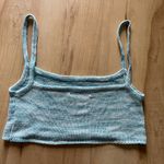 SheIn Space Dye Cami Crop Knit Top Green white crop Festival Boho Casual size Small Photo 4