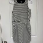 Toad & Co. Black & White Striped Sleeveless Bodycon Dress size small Photo 2