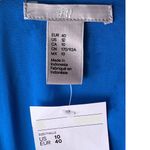 NWT ~ H & M Beautiful Blue Short Frilly Sleeve Dress ~ Women's Size 10 Photo 3