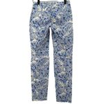 Lilly Pulitzer Women 00 Kelly Skinny Ankle Pant Coastal Blue Fancy Feet NWT Photo 2