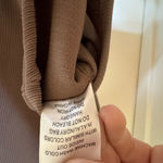 NWT Fanco Ribbed‎ One Shoulder Bodysuit, Small Tan Photo 6