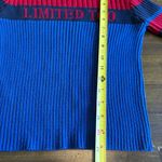 Limited Too Vintage Y2K 90’s  Logo Sweater Stripe Knit Ribbed Academia Red Blue S Photo 5