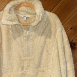 JoyLab  cream fleece quarterzip pullover sweatshirt Photo 2