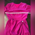 Magenta 50s Vintage Style Draped Pencil Dress Sz 8 Purple Photo 6