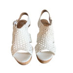 SO ® Taffy White Women's Wedge Sandals Size 10 #B1300 Photo 2