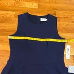 Eliza J  Women’s 12 Blue Sleeveless Midi Dress Ruffle Cocktail Party Wedding New Photo 3