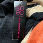 No Boundaries  Women’s Sweater Dress Coral Combo Striped Buckle Wrap Size L NWT Photo 13