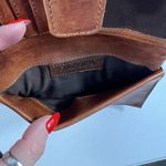 Valenca Holland Brown Woven Distressed Leather Wallet Credit Card ID Holder Photo 9