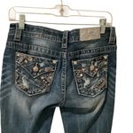 Miss Me Dark Blue Embellished Jeans WORN ONCE Size 27”x31” Photo 4