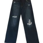 Levi's Levi’s Dark Wash High Rise Ribcage Distressed Straight Ankle Jeans Size 26 Photo 0