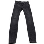 ZARA  Jeans Womens Size 4 Black Grey Skinny Dark Wash Charcoal Denim Cotton Photo 1