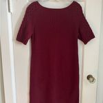 Banana Republic  Cranberry Burgundy Short Sleeve Sweater Dress Small Holiday Photo 1