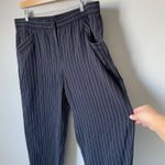 Eileen Fisher  Navy Pinstripe Wide Leg Dress Pants Size Women's Large Photo 4