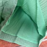 TALULAH Green Elastic Drawstring Textured Linen Blend Shorts Size Small Photo 6