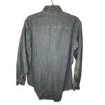 Vintage‎ Crown Royal Embroidered Denim Shirt Blue Photo 4