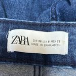 ZARA Women's Blue High Waisted Split Hem Skinny Leg Denim Jeans Pants Size 6 Photo 3