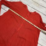 Free People  High Low Tunic Top Gauze Flowy Women’s Size Medium Red Photo 2