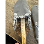 Free People Damon Cozy Mule Gray Suede Slate Faux Fur Size 10/11 See Measutement Photo 10