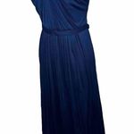 David's Bridal Navy Blue Formal Strapless Gown Dress Womens size Large 12 Photo 2