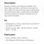 Alo Yoga NWT Muse Wide Leg Pants Navy Blue Relax Fit Size S Front Pockets Photo 4