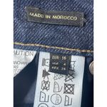 Massimo Dutti  Women's Blue Dark Wash High Waisted Straight Denim Jeans Pants 4 Photo 3