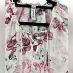 American Rag NWT  Boho‎ Floral Peasant Sheer Blouse Top Size Small Photo 4