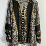 Ny Collection Womans Long Sleeve Pullover Over Size Blouse Animal Print XL Photo 0