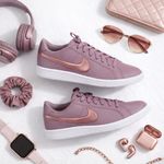 Nike  Court Royale 2 Dusty Purple Rose Gold Swoosh Sneakers Womens 9.5 Low Top Photo 12