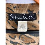 Susan Lucci Animal Print Womens Cardigan With Tie Waist M Black Size M Photo 2