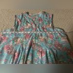 kim rogers  Sleeveless Top in Aqua and Pink Photo 4
