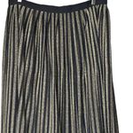Modcloth  Holiday Glitz the Spot Pleaded Stripped Midi Skirt Size 1X Photo 2