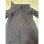 Heart Art Textured Wool Hooded Coat — Issey Miyake Line Aesthetic Size M Black Size M Photo 5