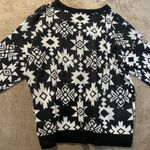 LuLaRoe NWT  Sweater Womens XL Torrie Knit Black White Shirt Vneck Holiday Patter Photo 2