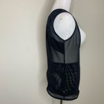 Biridie? Denim Vest Sz Medium Beaded Dip Dyed USA Red White Blue Black Photo 6