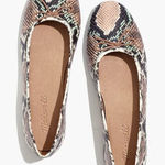 Madewell Adelle Ballet Flat in Snake Embossed Leather, women's size 7 Photo 0