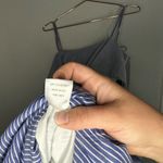 Prabal Gurung Halter Tulle Tiered Midi Maxi Dress Striped Blue Lace Overlay Sz 4 Photo 14