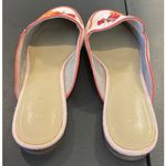 Talbots  Womens 9.5 Orange Ryan Butterfly Embroidered Beaded Dragonfly Mules‎ Photo 3