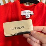 Evereve Women’s NWT Red Sleeveless Banded Mock Neck Top Sz M Colorful Classic 🍅 Photo 3