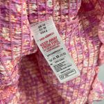 ASOS x NEW LOOK Dress Size 6 Smocked Floral Ruched Pink Orange Mini Sweetheart Photo 12