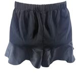 Victoria's Secret Victoria’s Secret Black Satin Sleep Shorts Ruffle Womens Xlarge Photo 4